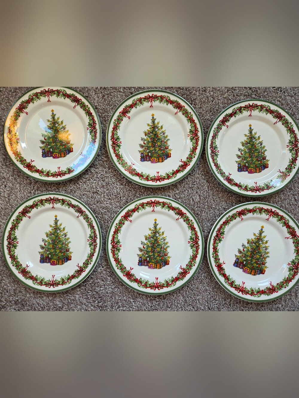 Christopher Radko Christmas Salad Plates